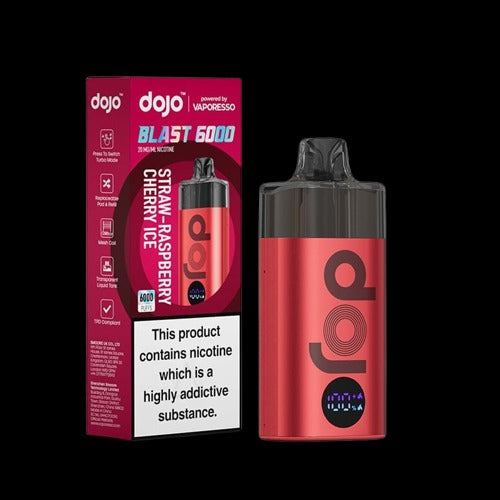 Dojo Blast 6000 Prefilled Pod Kit - Strawberry Raspberry Cherry Ice